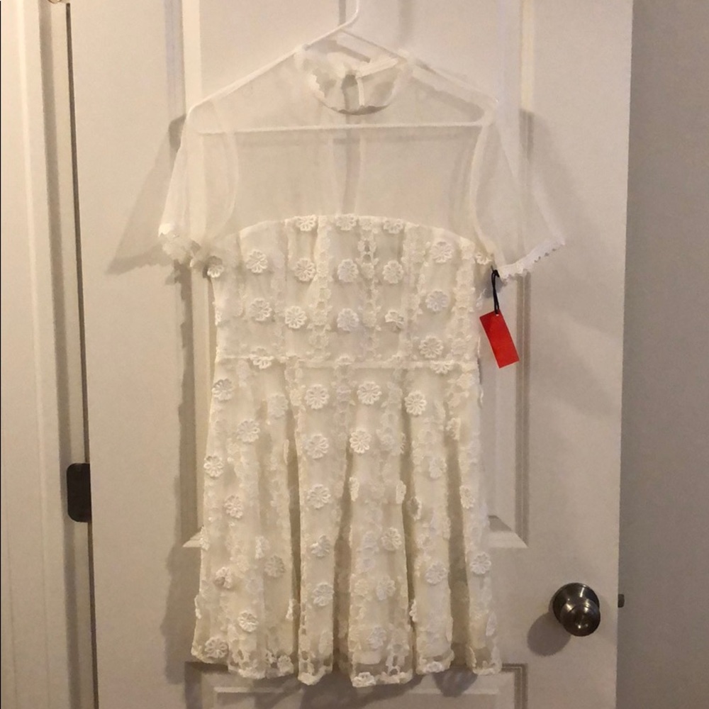 White Floral Dress